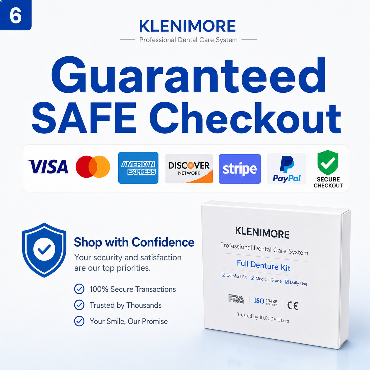 ⏰⏰Ends Today: 50% Off KLENIMORE™ Custom-Fit Dentures | Smile Confidently Again