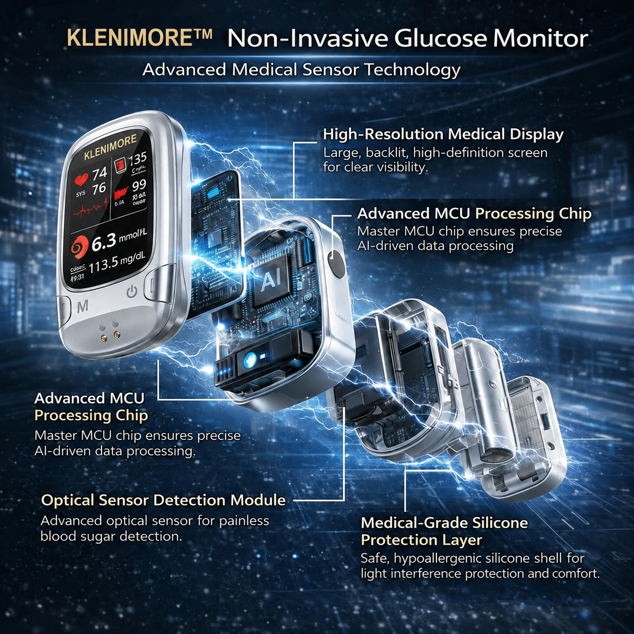 🔥Final 3 Hours: Special Launch Event🏆 New Non-Invasive Smart Blood Sugar Tracking Device✅