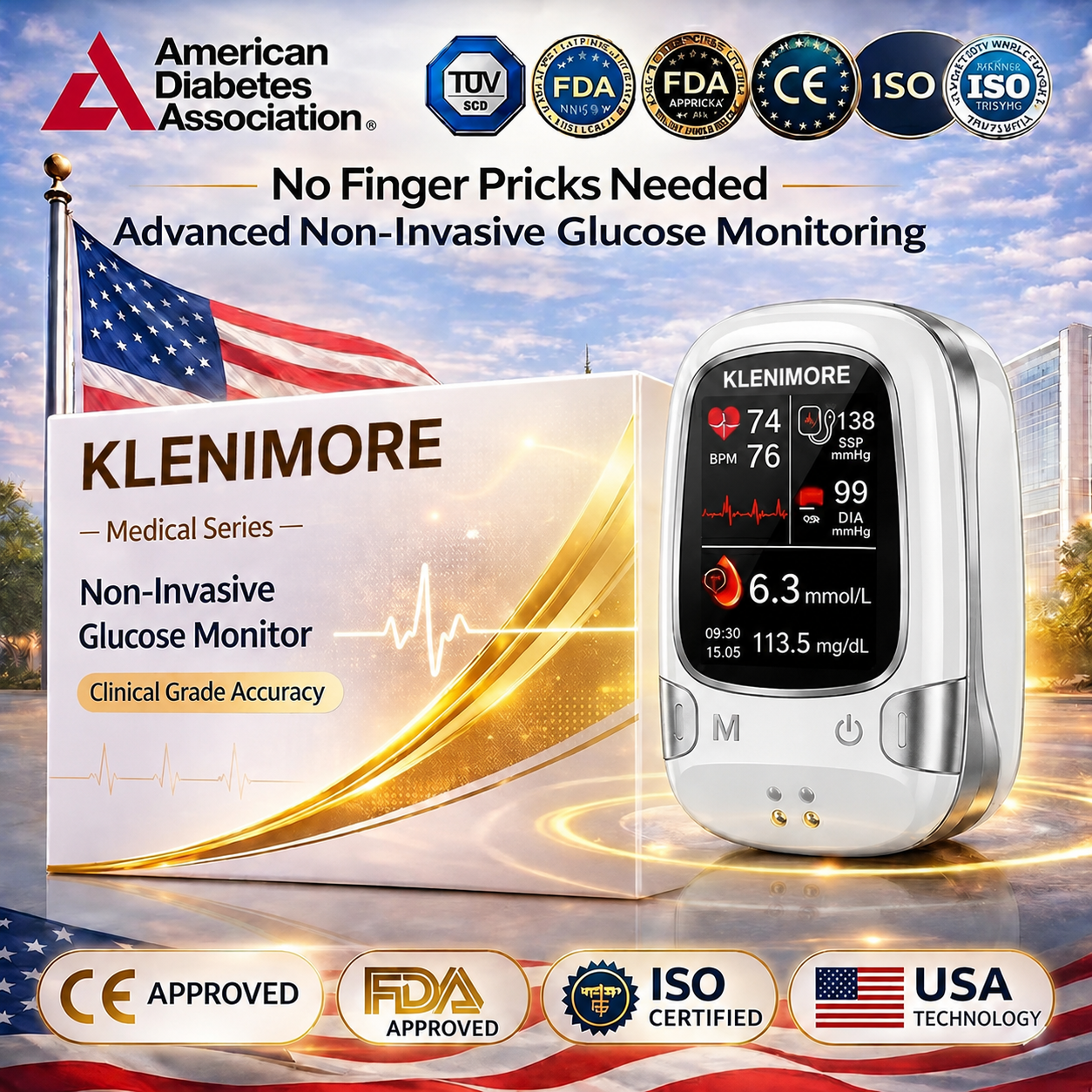 🔥Final 3 Hours: Special Launch Event🏆 New Non-Invasive Smart Blood Sugar Tracking Device✅