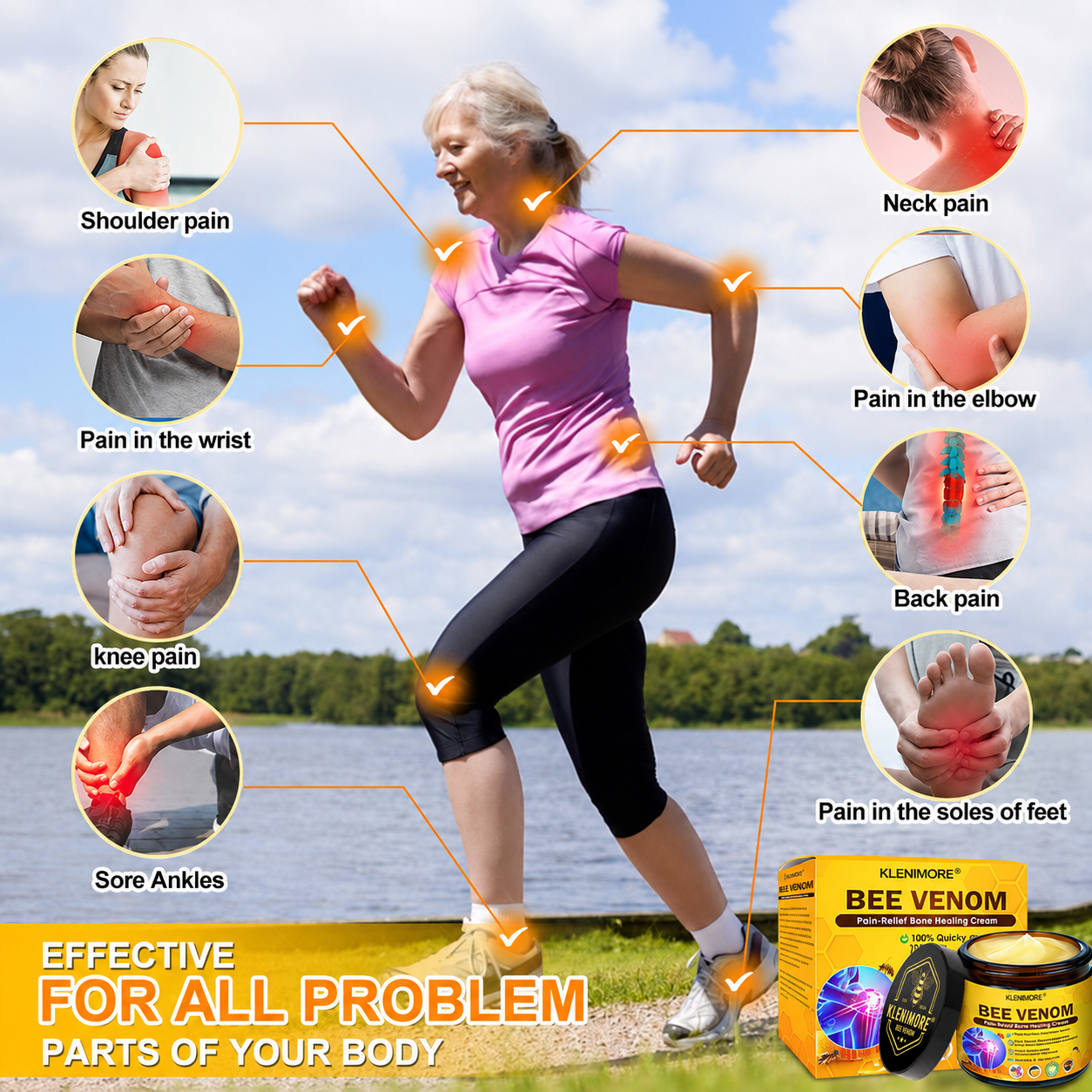 KLENIMORE® Bee Venom Pain-Relief Bone Healing Cream 🇺🇸(Specially for older adults)