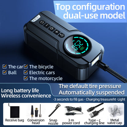 [New upgrade of technology] Car inflatable pump
