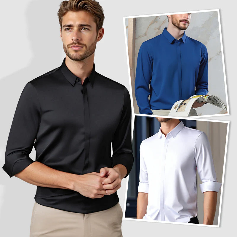 Men's Wrinkle-Free Button-Down Shirt
