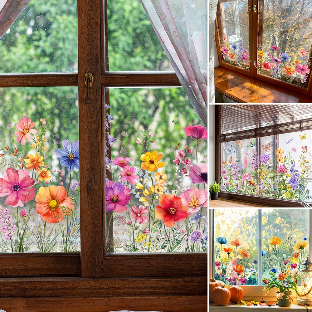 A-Colorful Flowers+B-Flowers & Butterflies