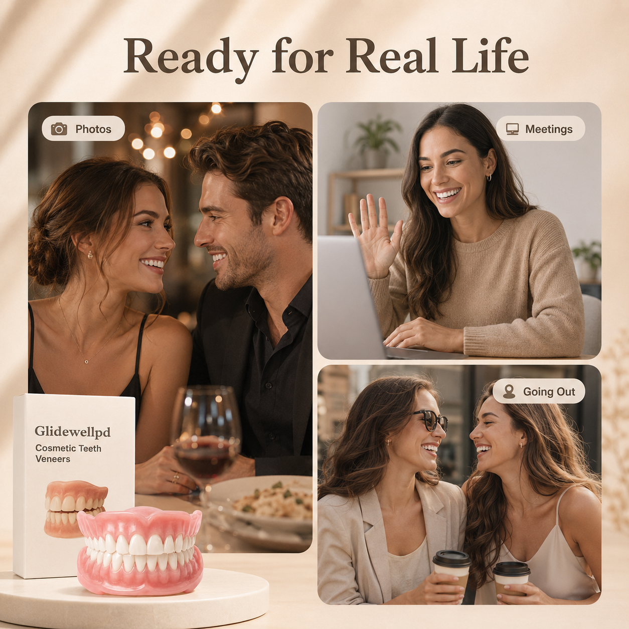 KLENIMORE dentures in everyday social situations