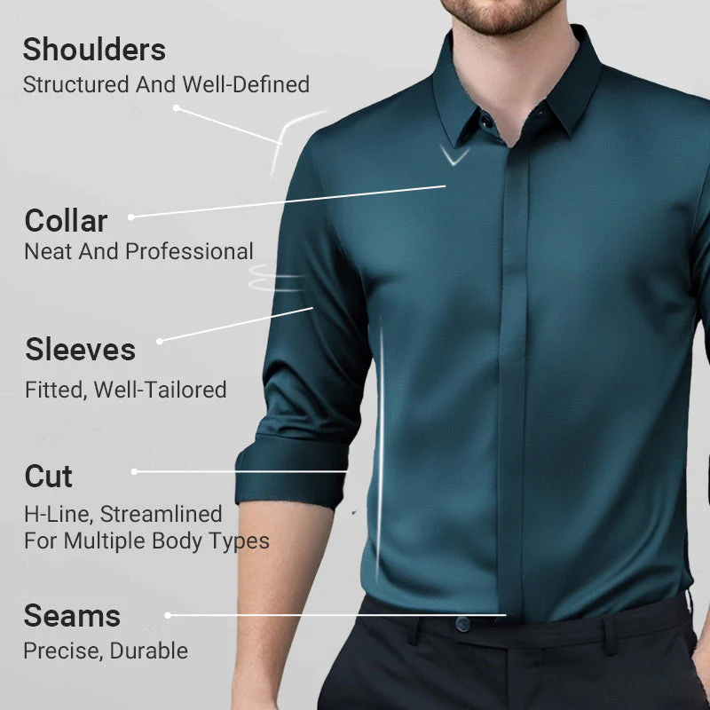Men's Wrinkle-Free Button-Down Shirt
