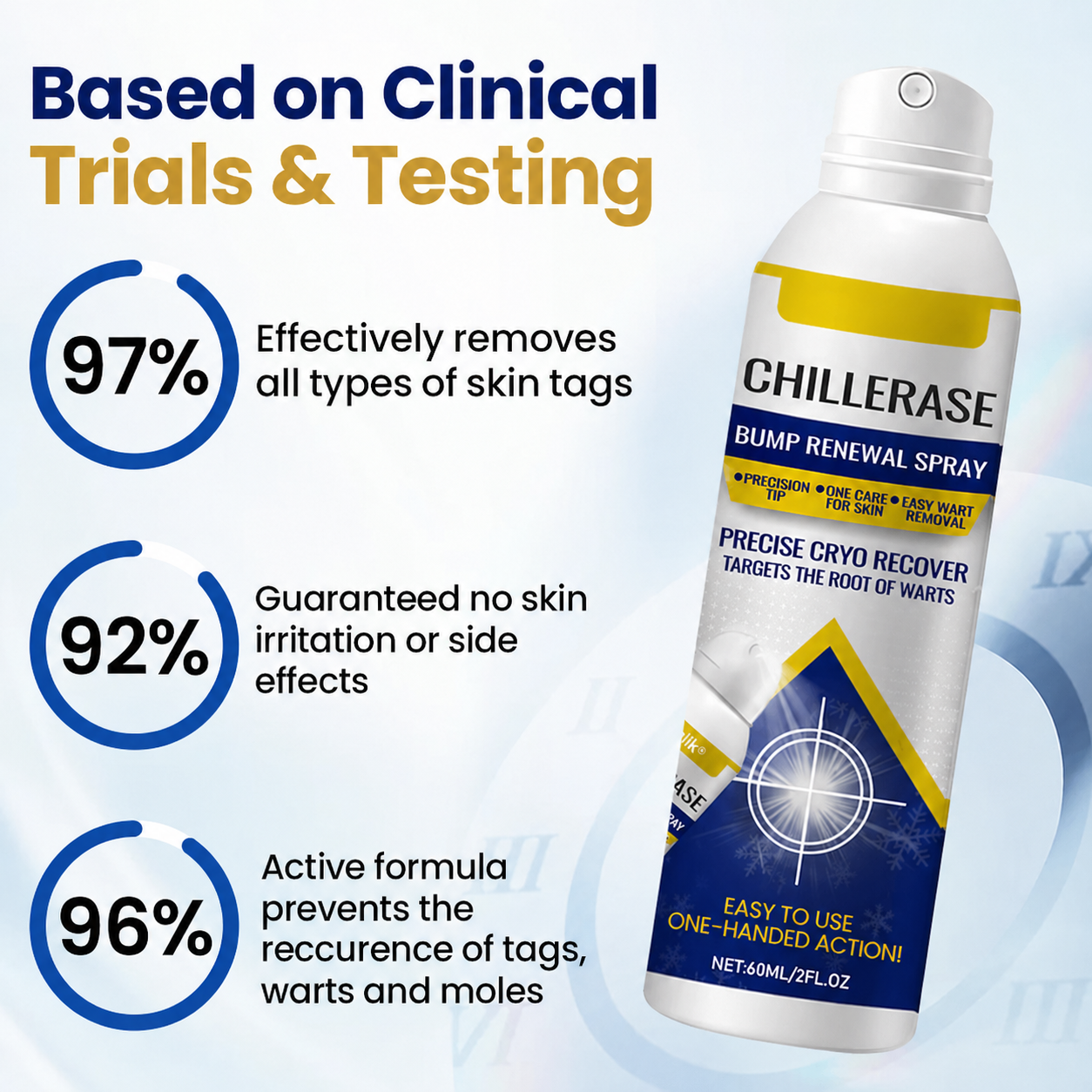 Chillerase Bump Renewal Spray: Safe, Fast Cryotherapy Wart Removal At Home