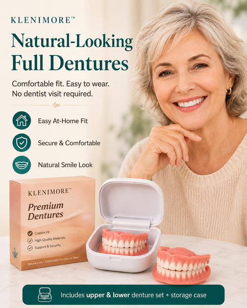 Custom-Fit Instant Smile Dentures – Natural Looking Comfort Fit