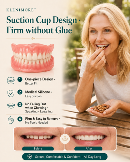 Custom-Fit Instant Smile Dentures – Natural Looking Comfort Fit