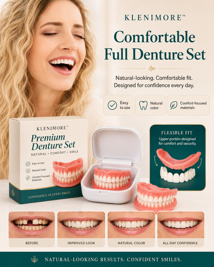 Custom-Fit Instant Smile Dentures – Natural Looking Comfort Fit