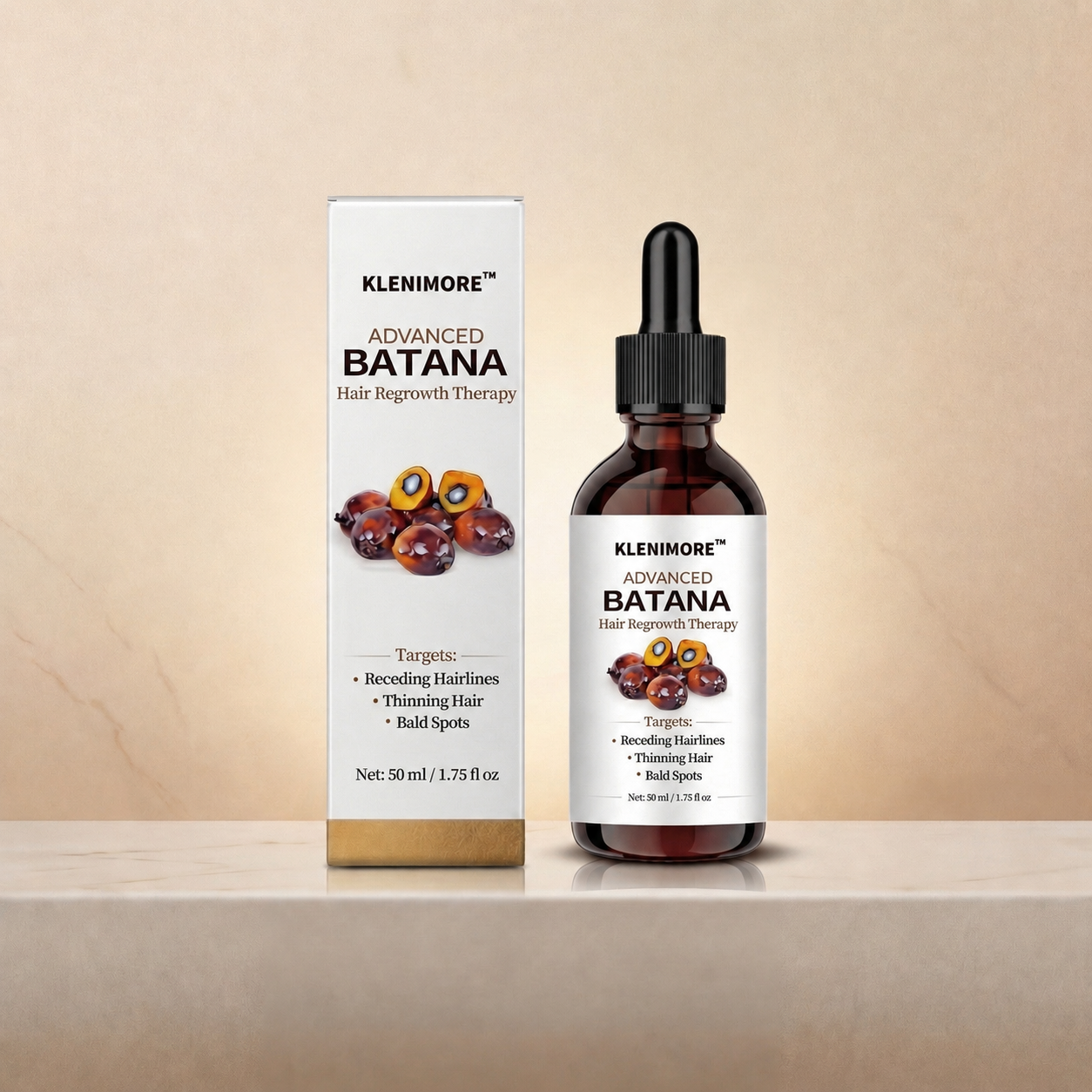 KLENIMORE™ Batana Hair Growth Oil for Thinning Hair & Receding Hairlines