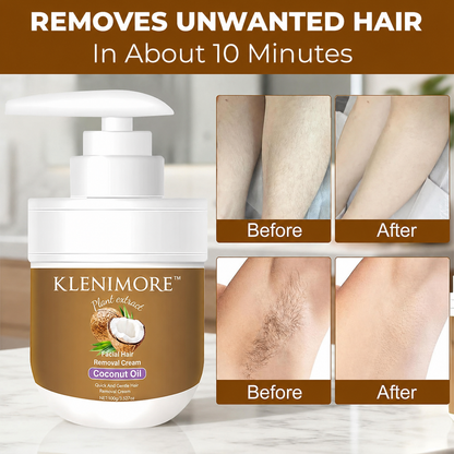 KLENIMORE™ Gentle Coconut Oil Hair Removal Cream for Smooth, Soft Skin