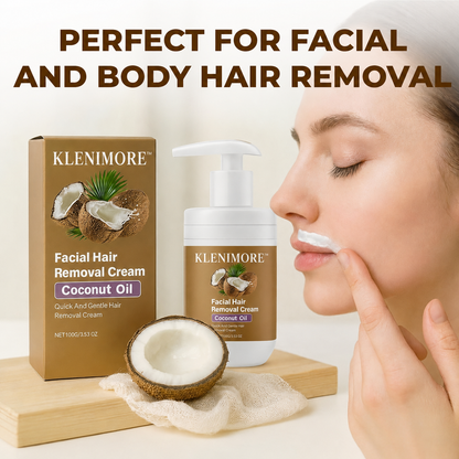 KLENIMORE™ Gentle Coconut Oil Hair Removal Cream for Smooth, Soft Skin