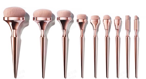 9 Drunk Gold Makeup Brushes
