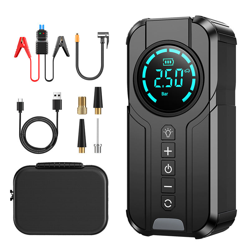 Top configuration jump starter with air pump (10400MAH)