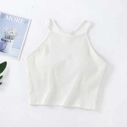 🌸Women's Crop 3-Pack Washed Seamless Rib-Knit Camisole Crop Tank Tops
