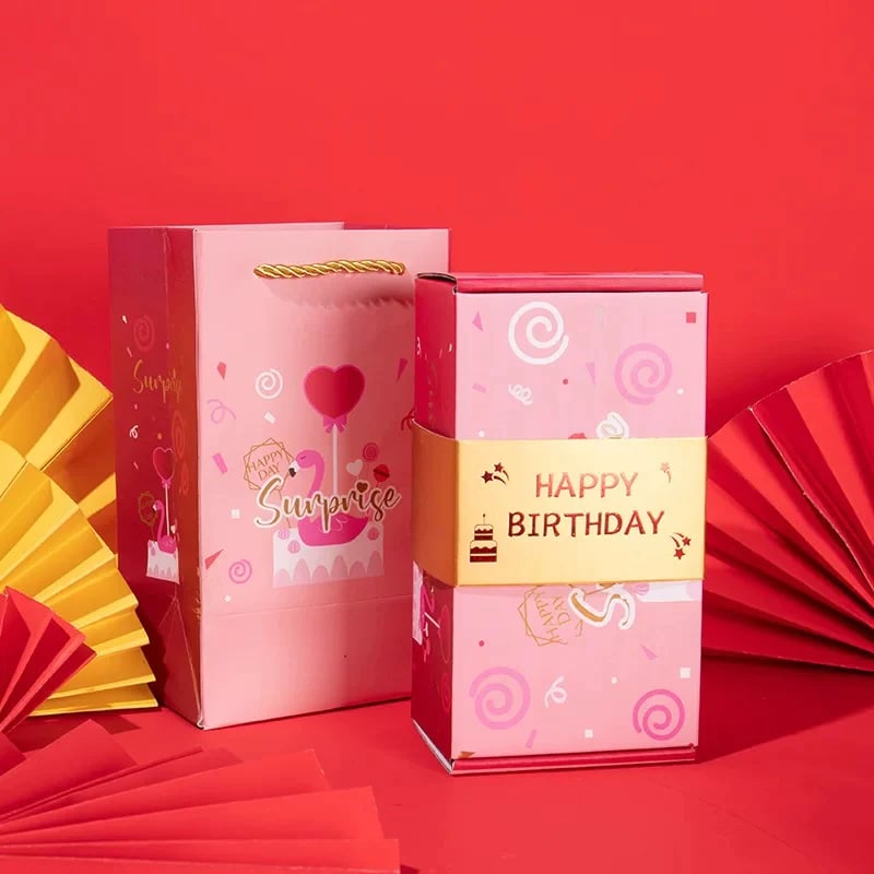 Pink happy birthday
