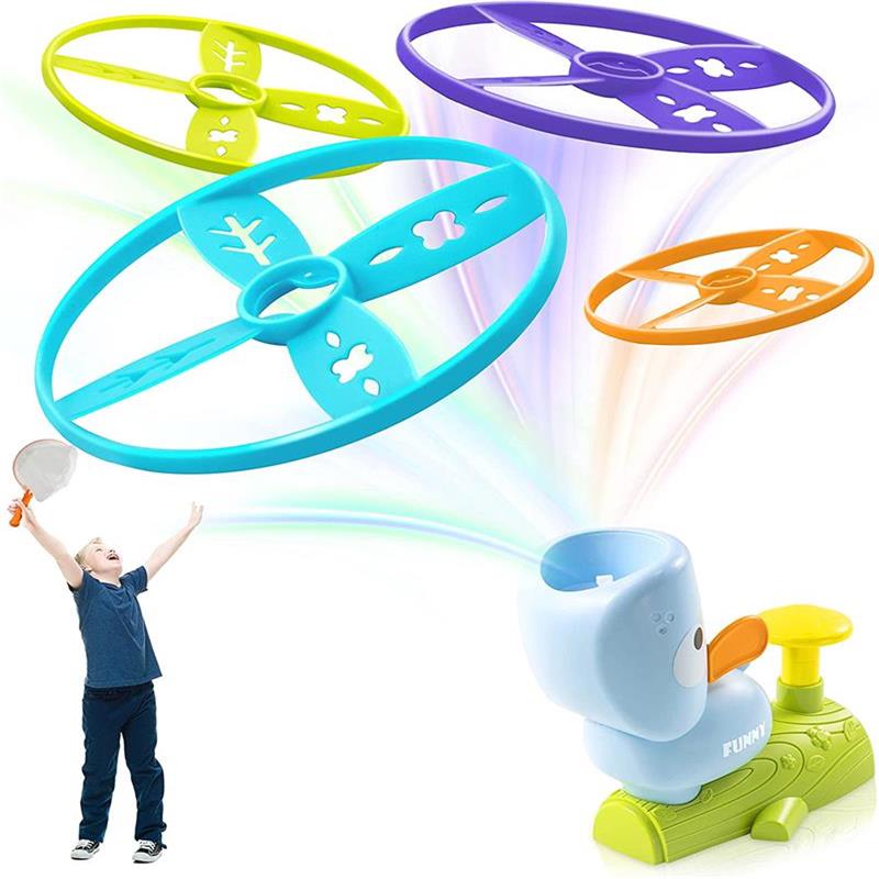 Flying Disc Launcher Toy for Kids