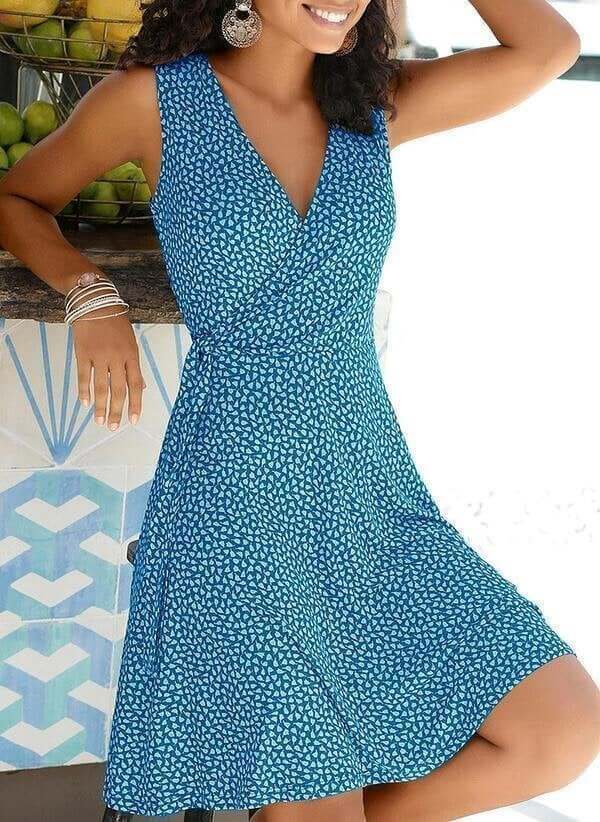 Women's New Sleeveless Casual Dress Buy 2 get 10% Off Auto & Free Shipping