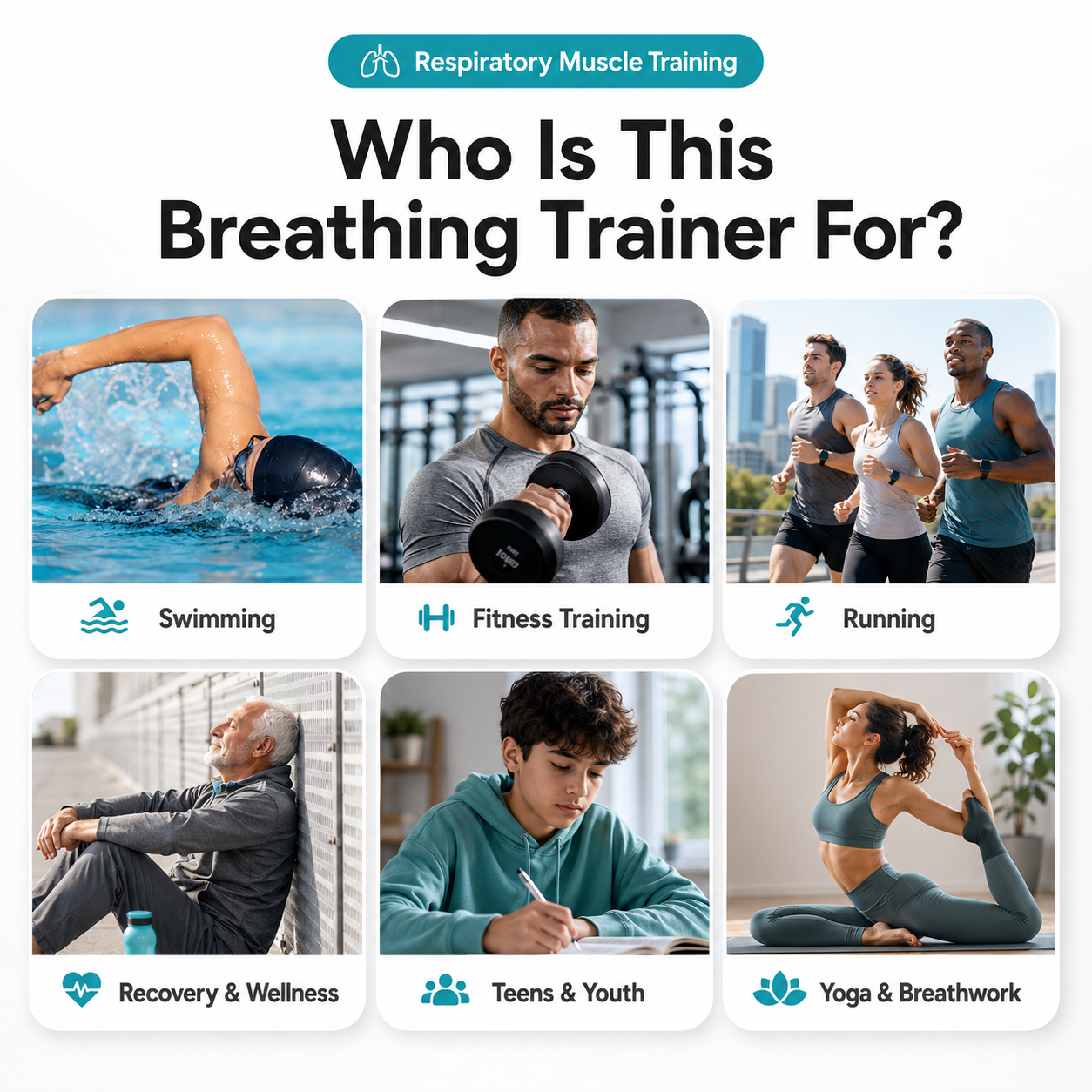 Boost lung capacity & core strength, fix shallow breathing, cut belly fat, ease age-related breathing issues. Ideal for athletes, office workers & elders.