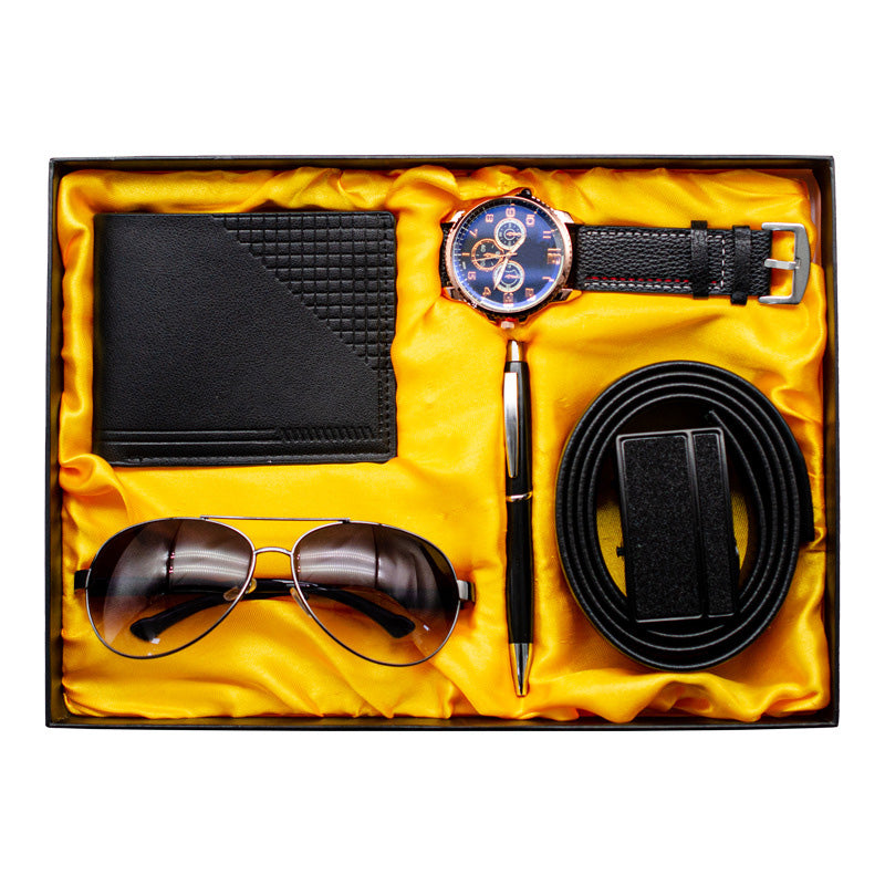Watch + Wallet + Belt + Sunglasses + Pen