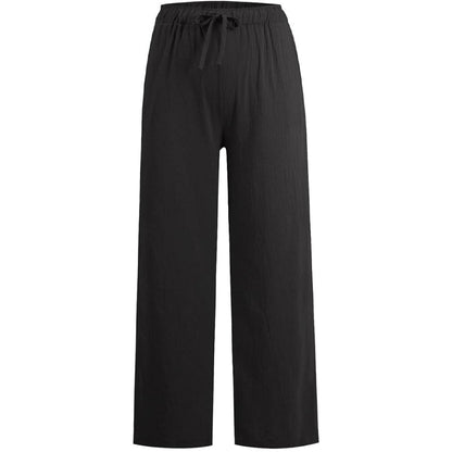 🔥Women's Summer Linen Cotton Wide Leg Pants