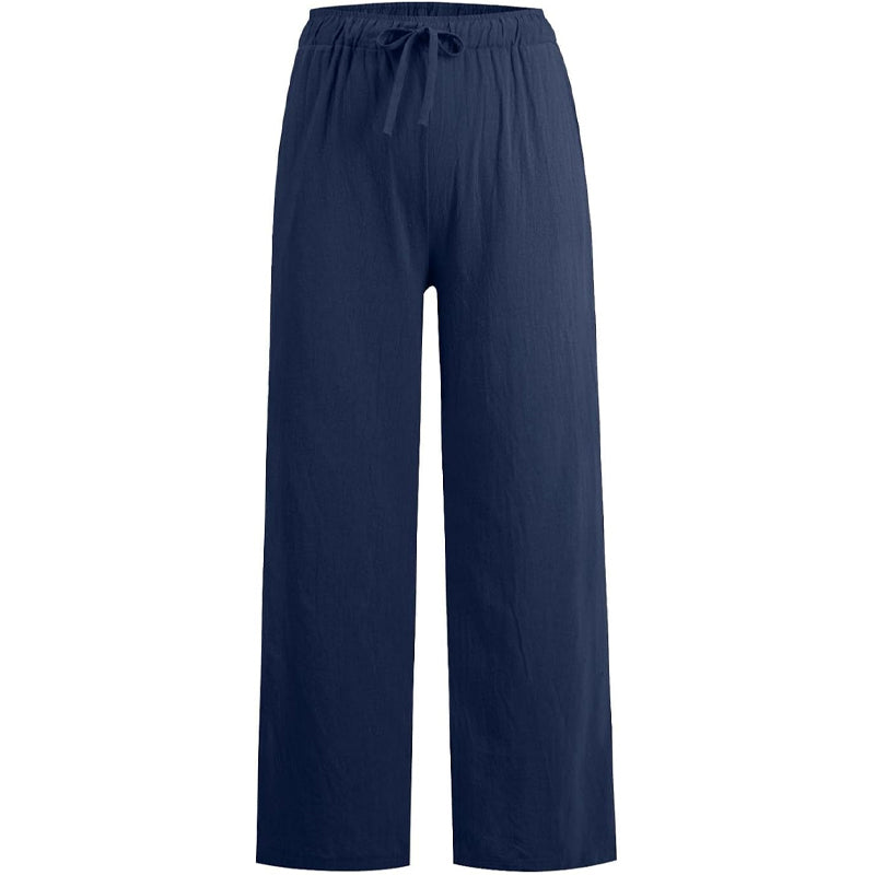 🔥Women's Summer Linen Cotton Wide Leg Pants