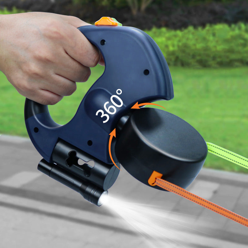 Multi-functional dog walking leash