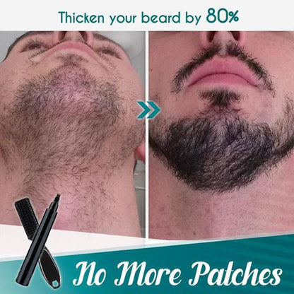 Last Day 50% OFF-Waterproof Beard Filling Pen Kit