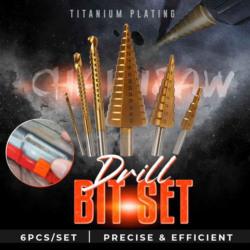 Titanium Plating Drill Bit Set¨6pcs