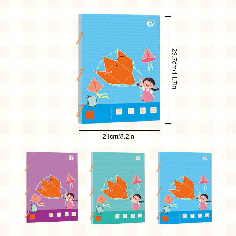 🔥New Upgrades👶✨Pull String 3D Geometry Learning Book