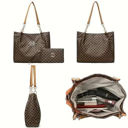 Women's Vintage Shoulder Tote Large Capacity, Lightweight & Stylish!
