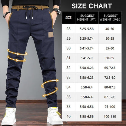 Elastic waist embroidered trousers